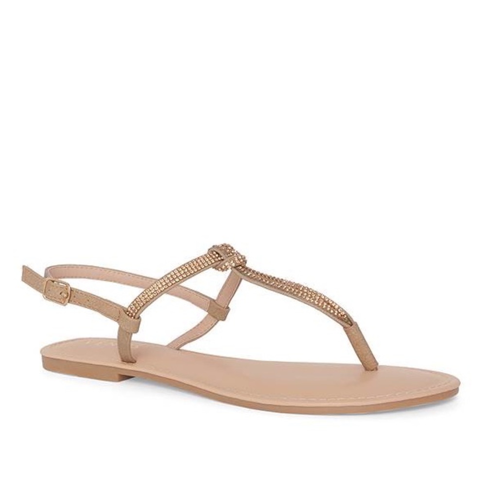 VENUS Rose Gold Rhinestone Sandals